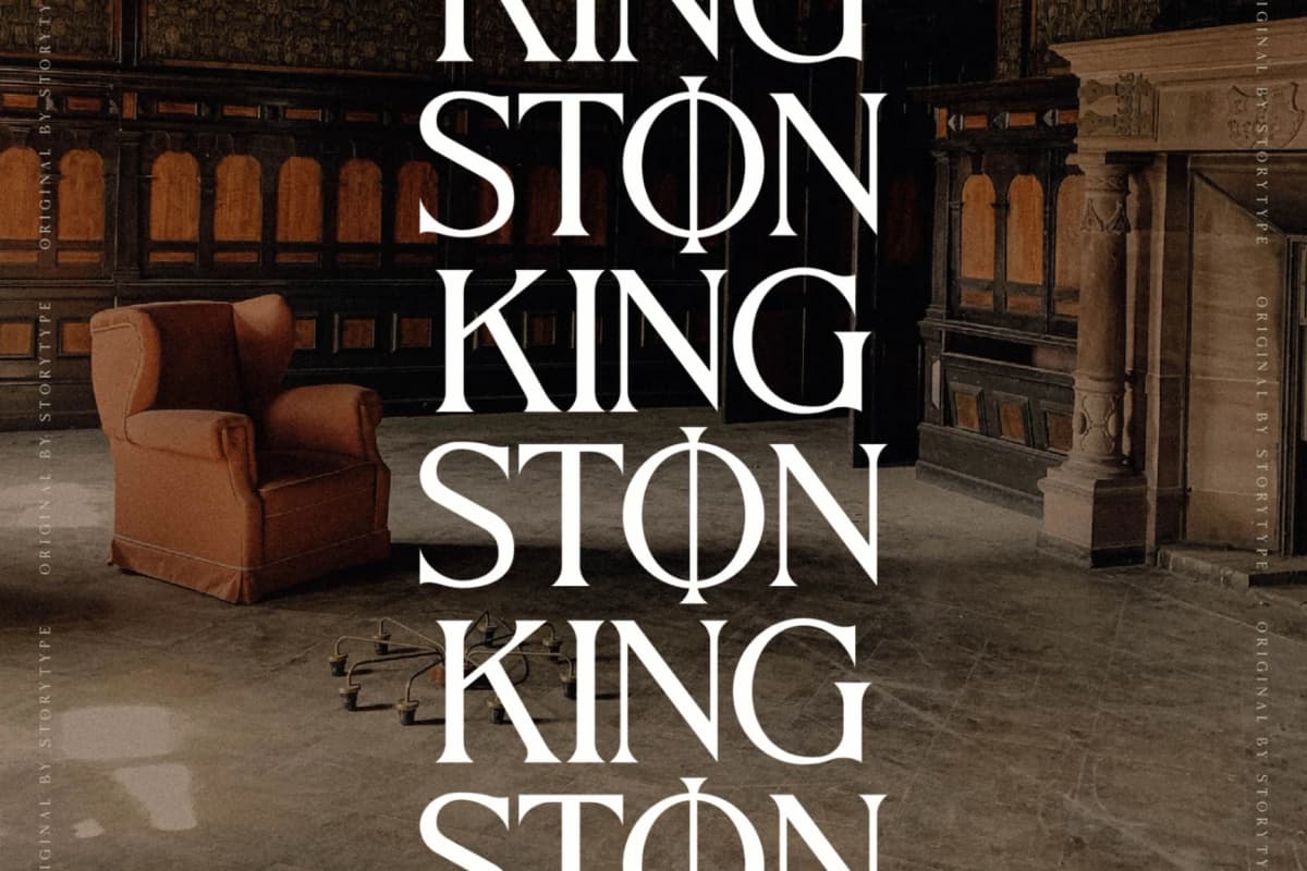 Kingston Roman - Elegant Serif Font font preview 7