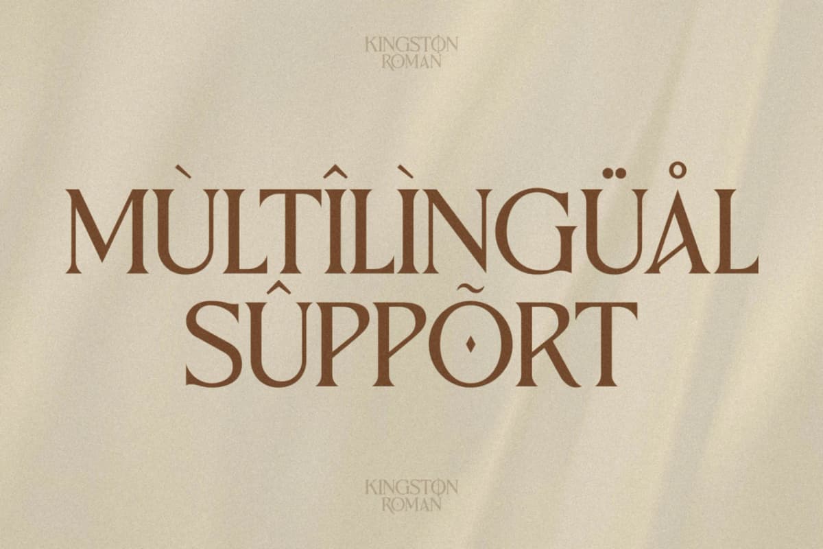 Kingston Roman - Elegant Serif Font font preview 12