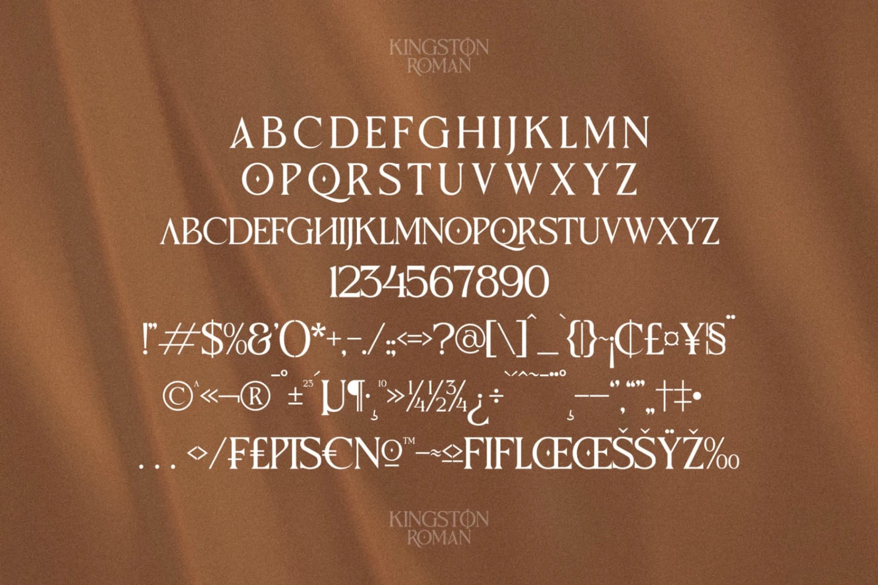 Preview 13 for Kingston Roman - Elegant Serif Font