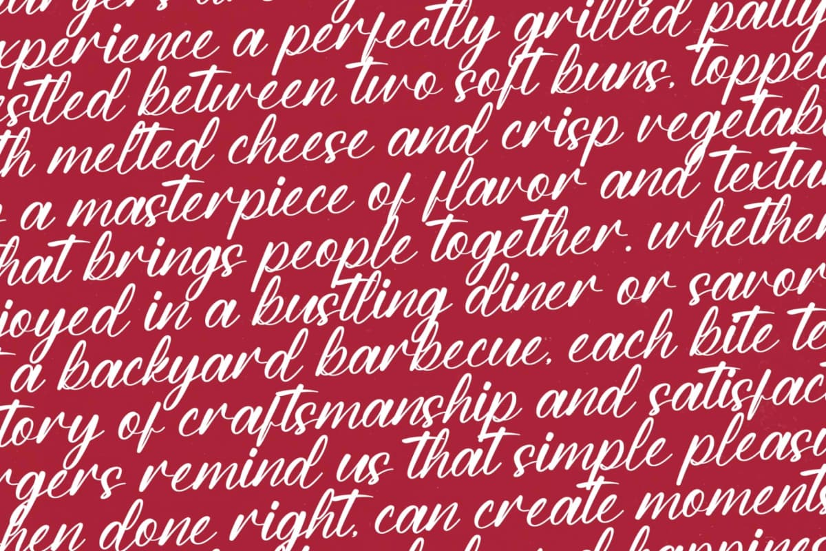 Preview 8 for Burger Champ – Modern Bold Script