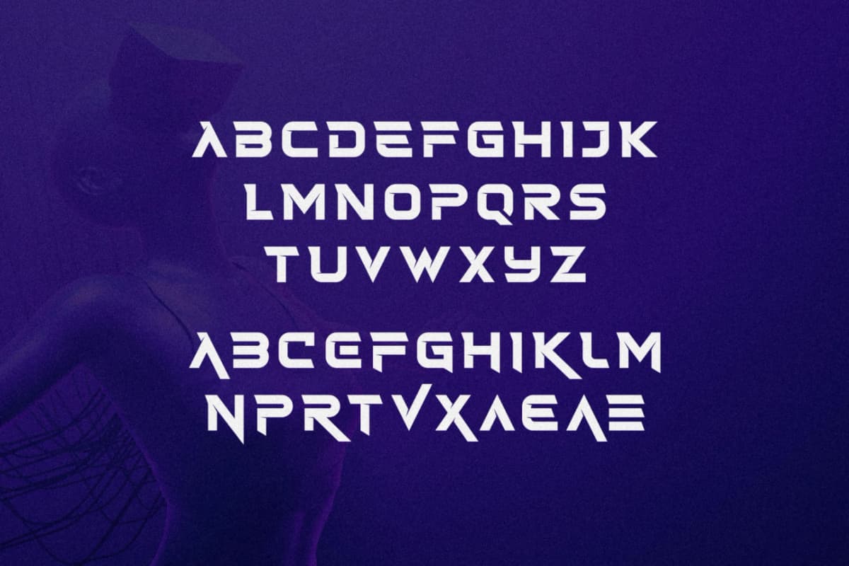 Faster Stroker - Futuristic Modern Font font preview 12