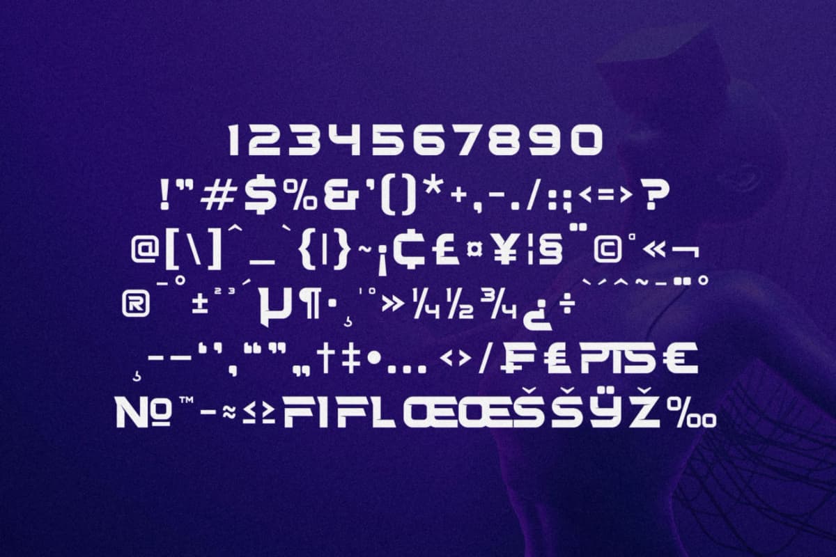 Faster Stroker - Futuristic Modern Font font preview 13