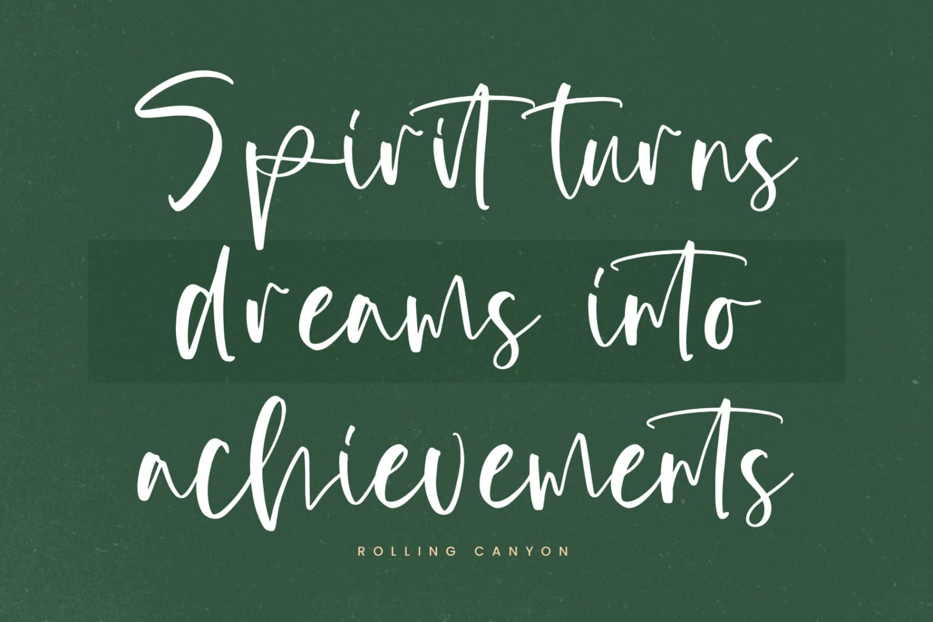 Preview 5 for Rolling Canyon - Handwritten Script Font