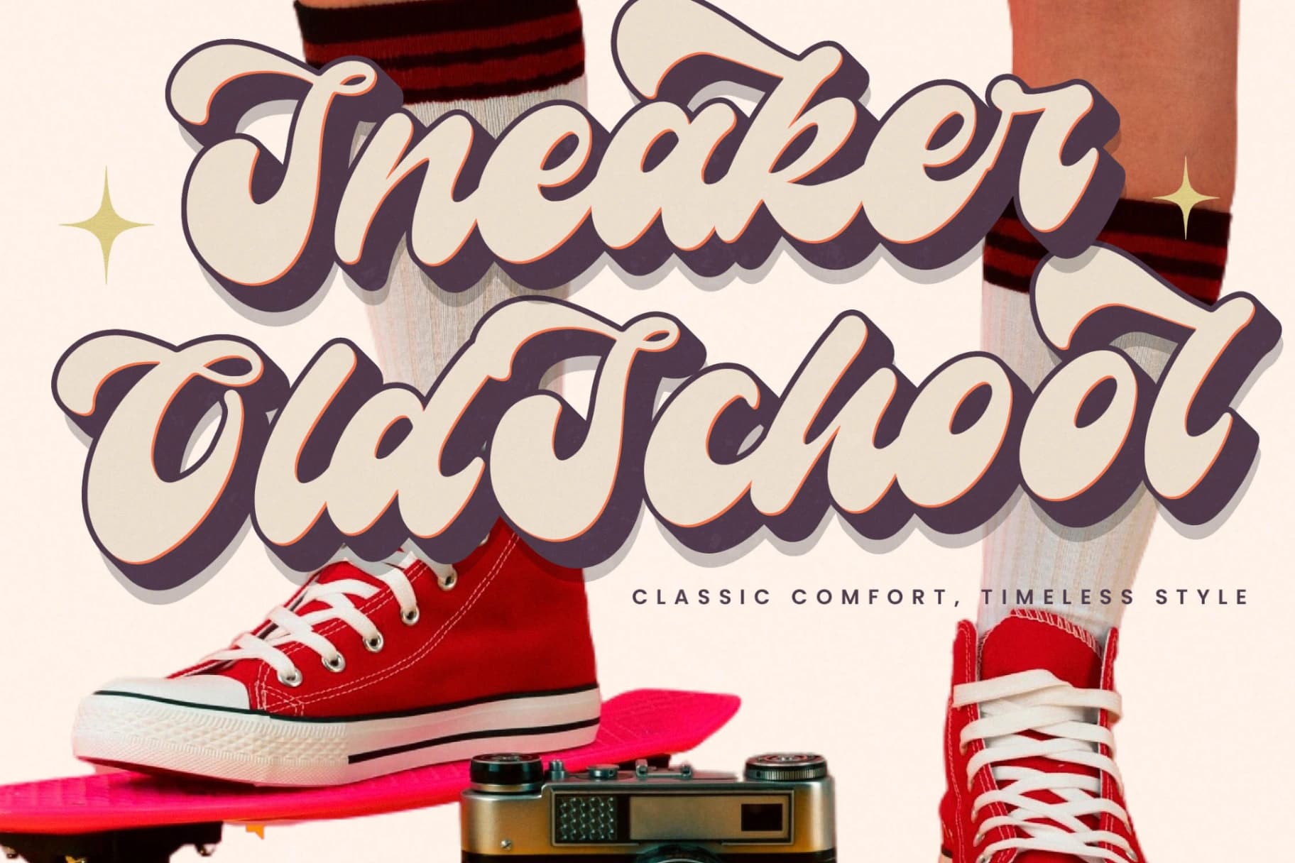 Preview 6 for Rockstta Vintage – Retro Script Font