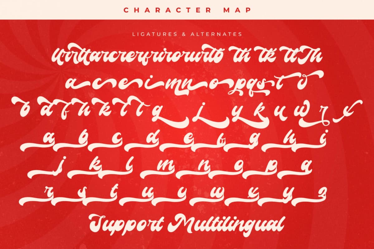 Preview 14 for Rockstta Vintage – Retro Script Font