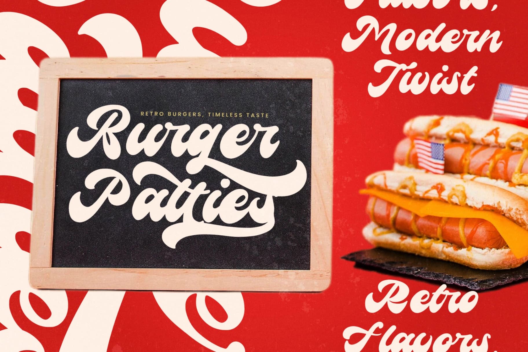 Preview 11 for Rockstta Vintage – Retro Script Font