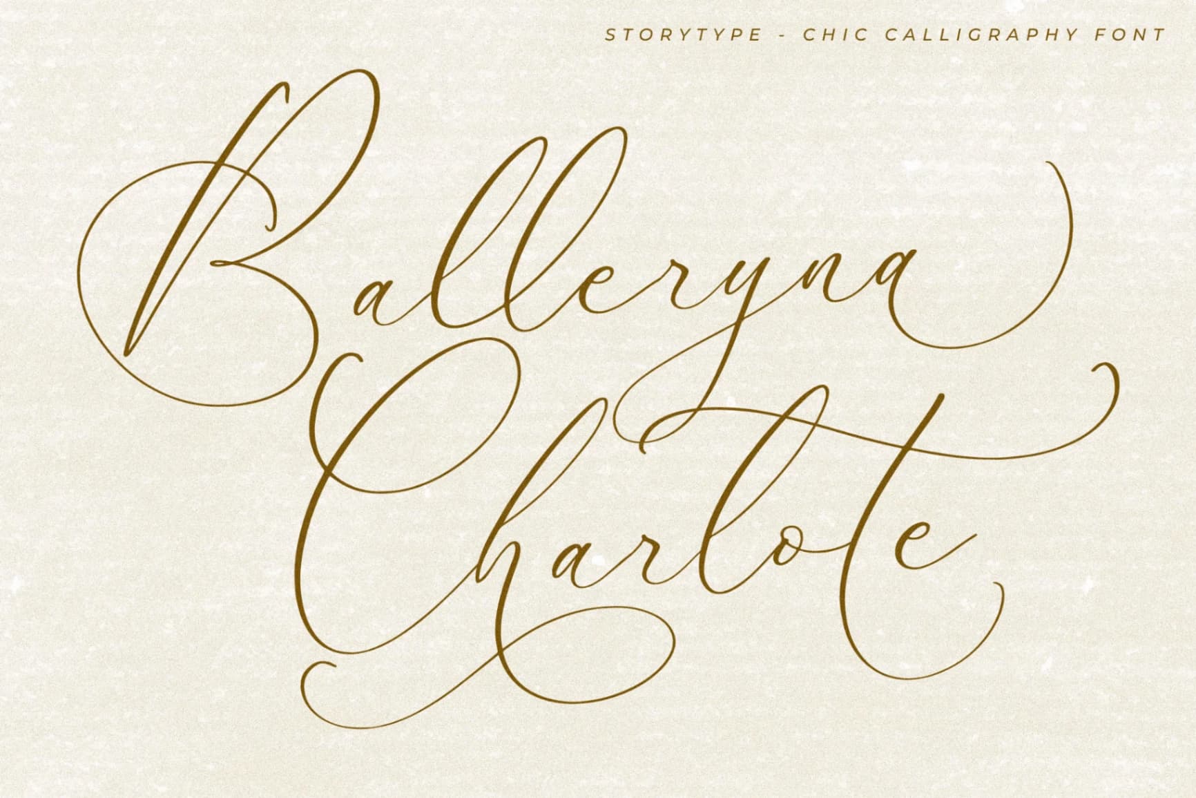 Preview of Balleryna Charlote - Chic Calligraphy Font font