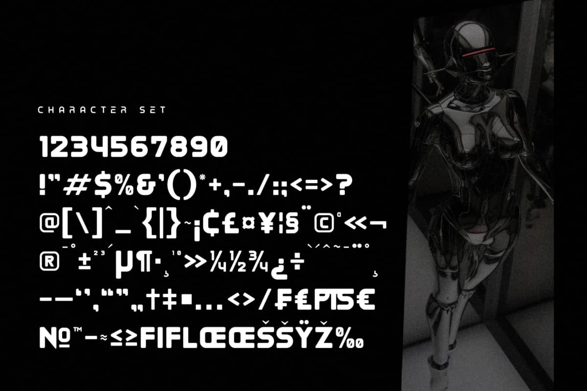 Preview 13 for Brock Restar - Modern Futuristic Font