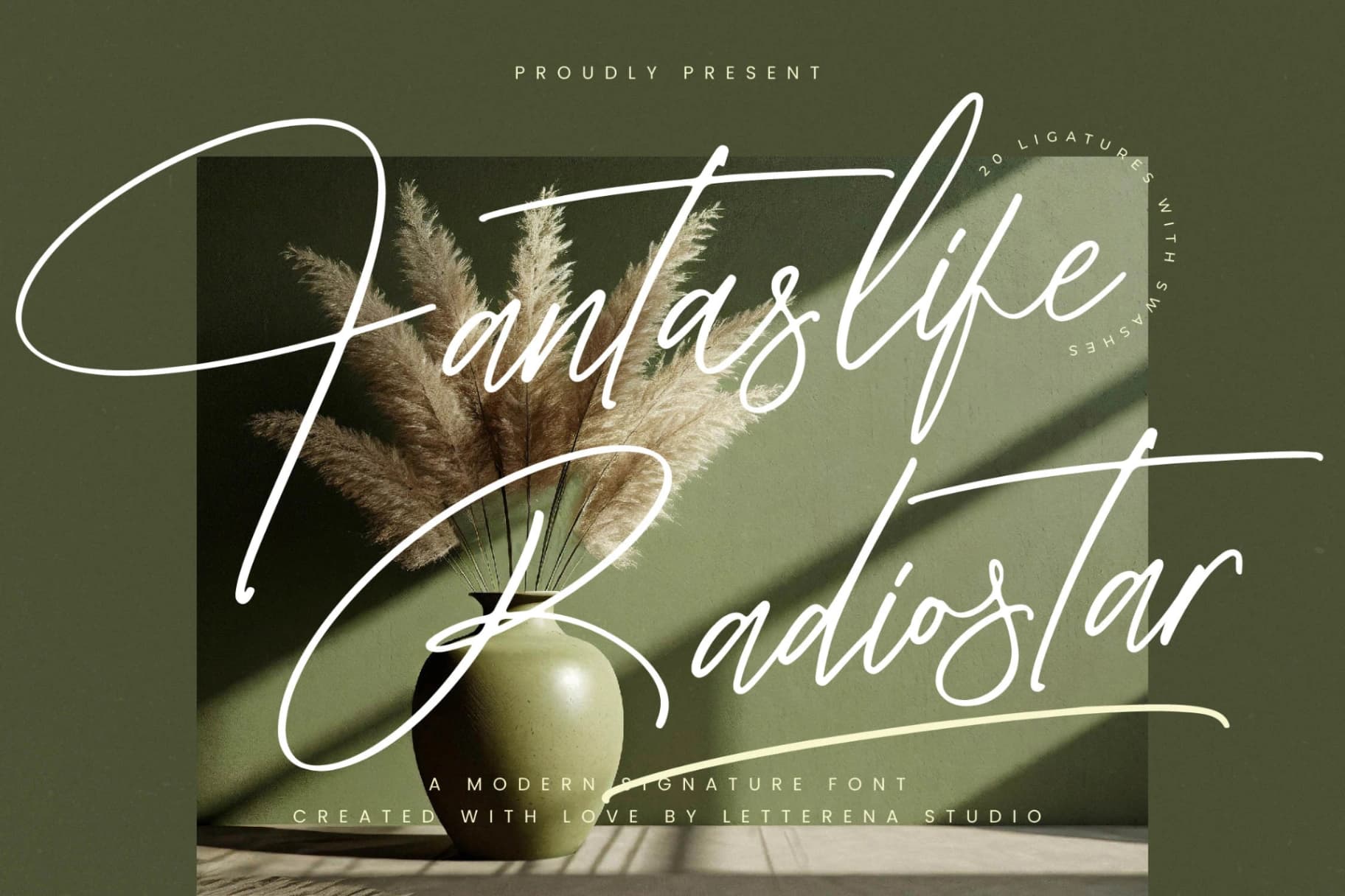 Preview of Fantaslife Radiostar – Modern Signature Font font