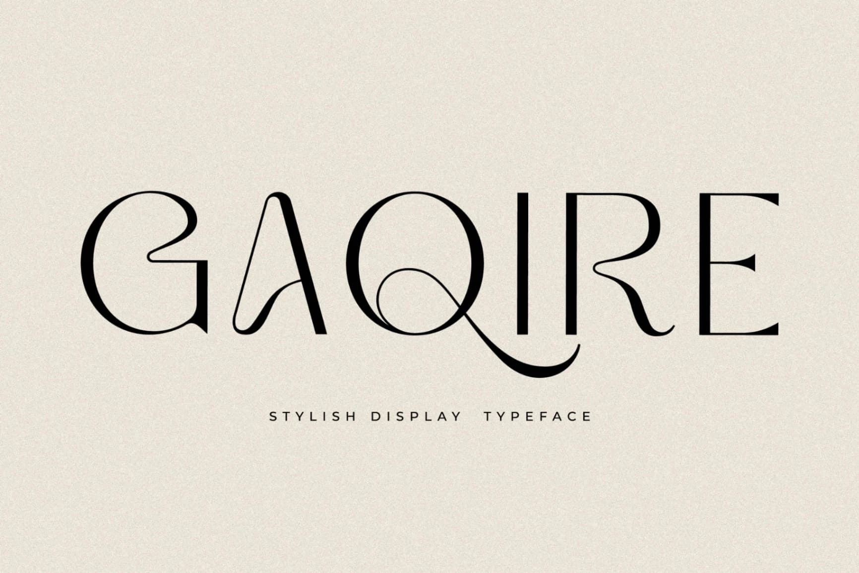 Preview of Gaqire - Stylish Display Typeface font