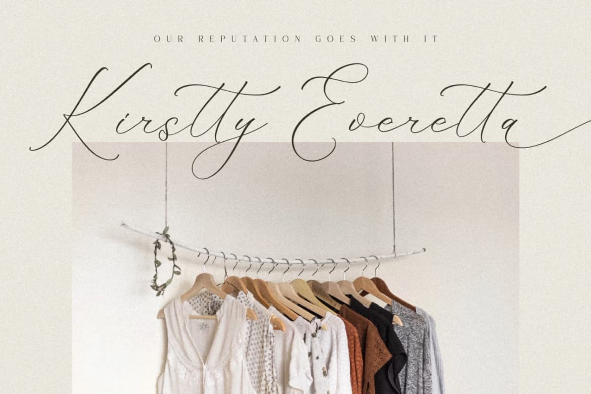 Preview 3 for Fattrios Schudnel - Chic Calligraphy Font