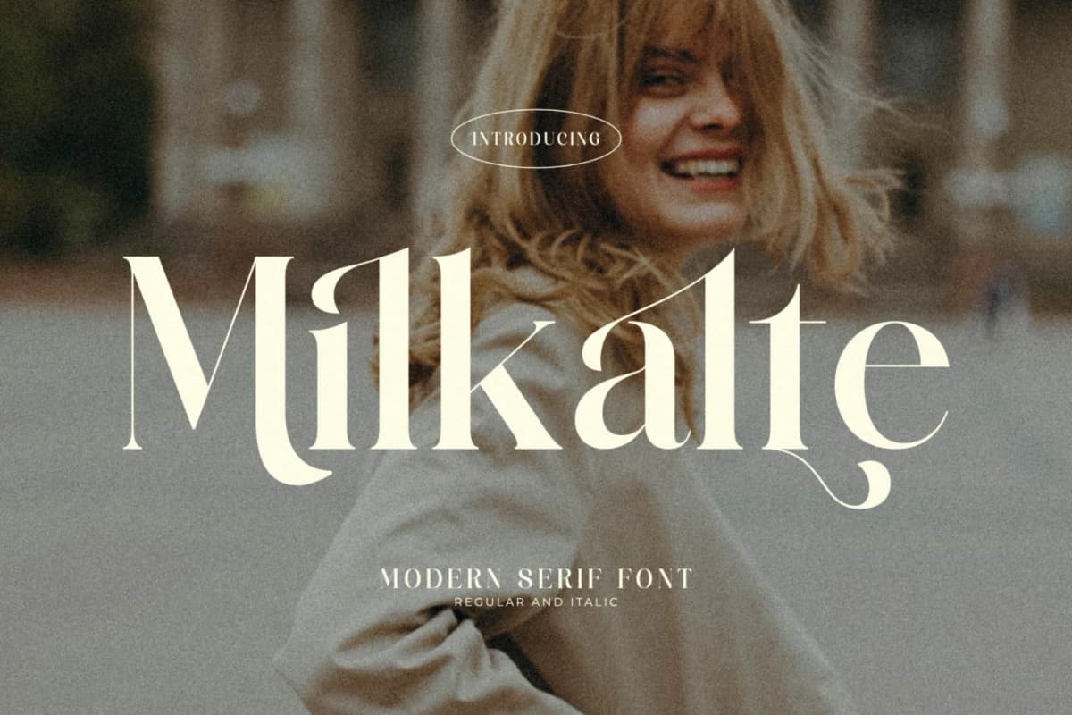 Milkalte - Modern Serif Font font preview 1