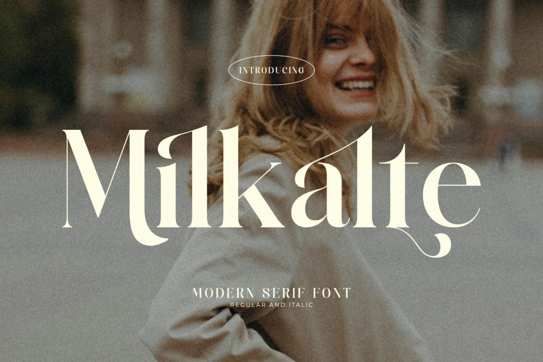 Preview of Milkalte - Modern Serif Font font