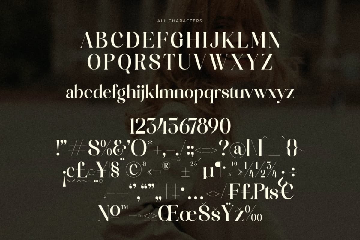 Milkalte - Modern Serif Font font preview 13