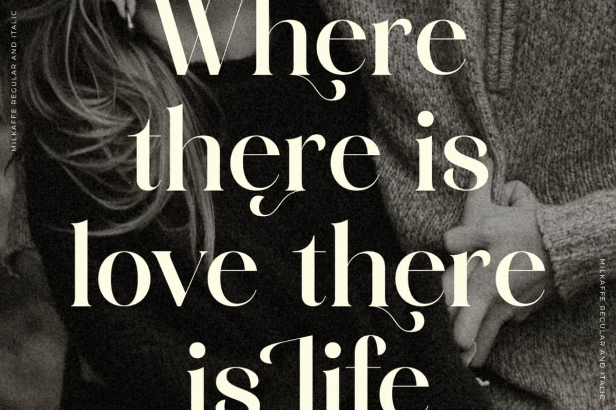 Milkalte - Modern Serif Font font preview 5
