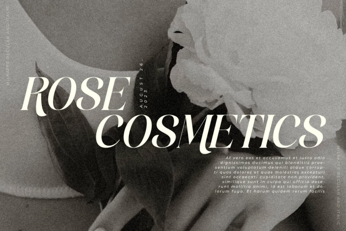 Milkalte - Modern Serif Font font preview 7