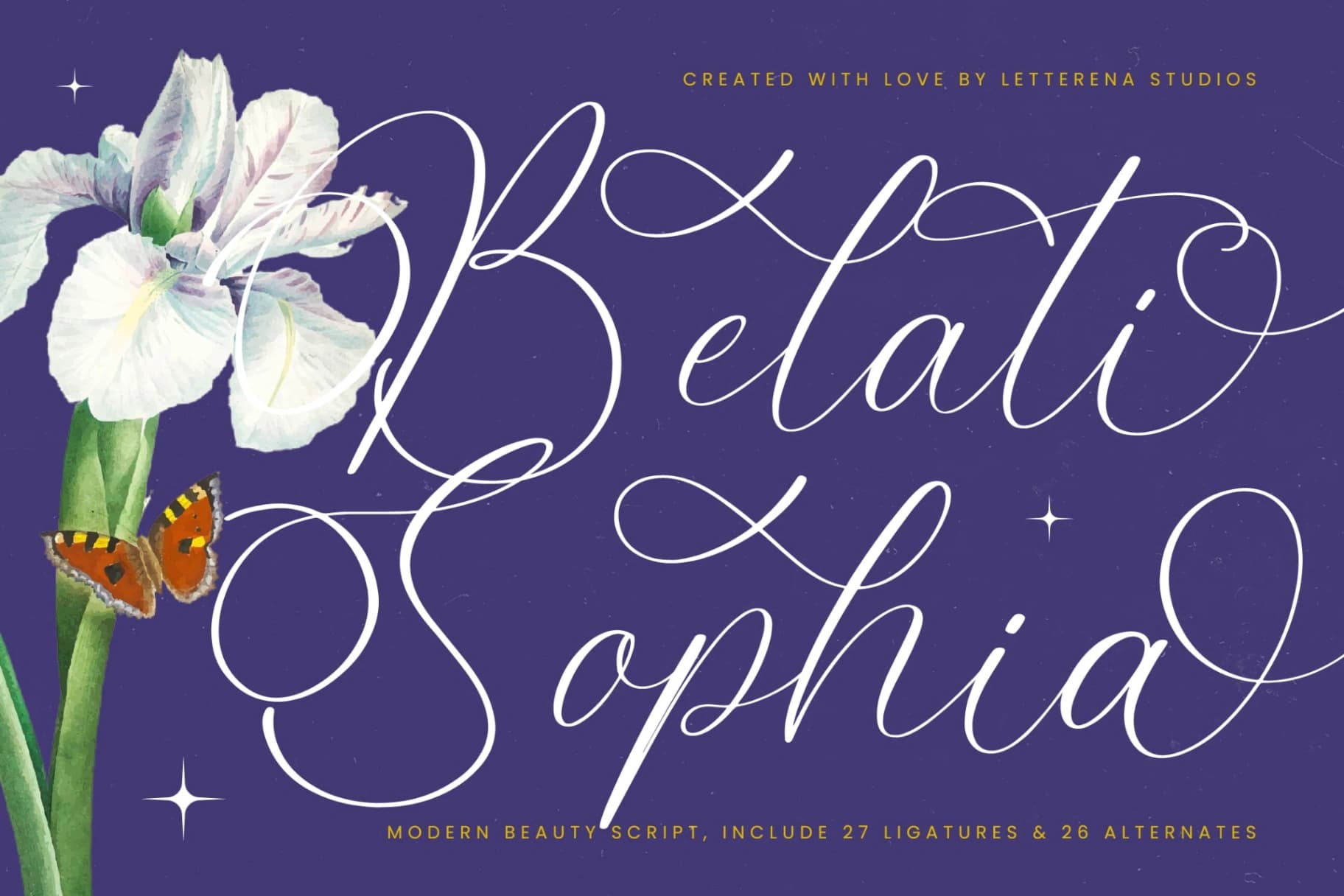 Preview of Belati Sophia - Modern Beauty Script font