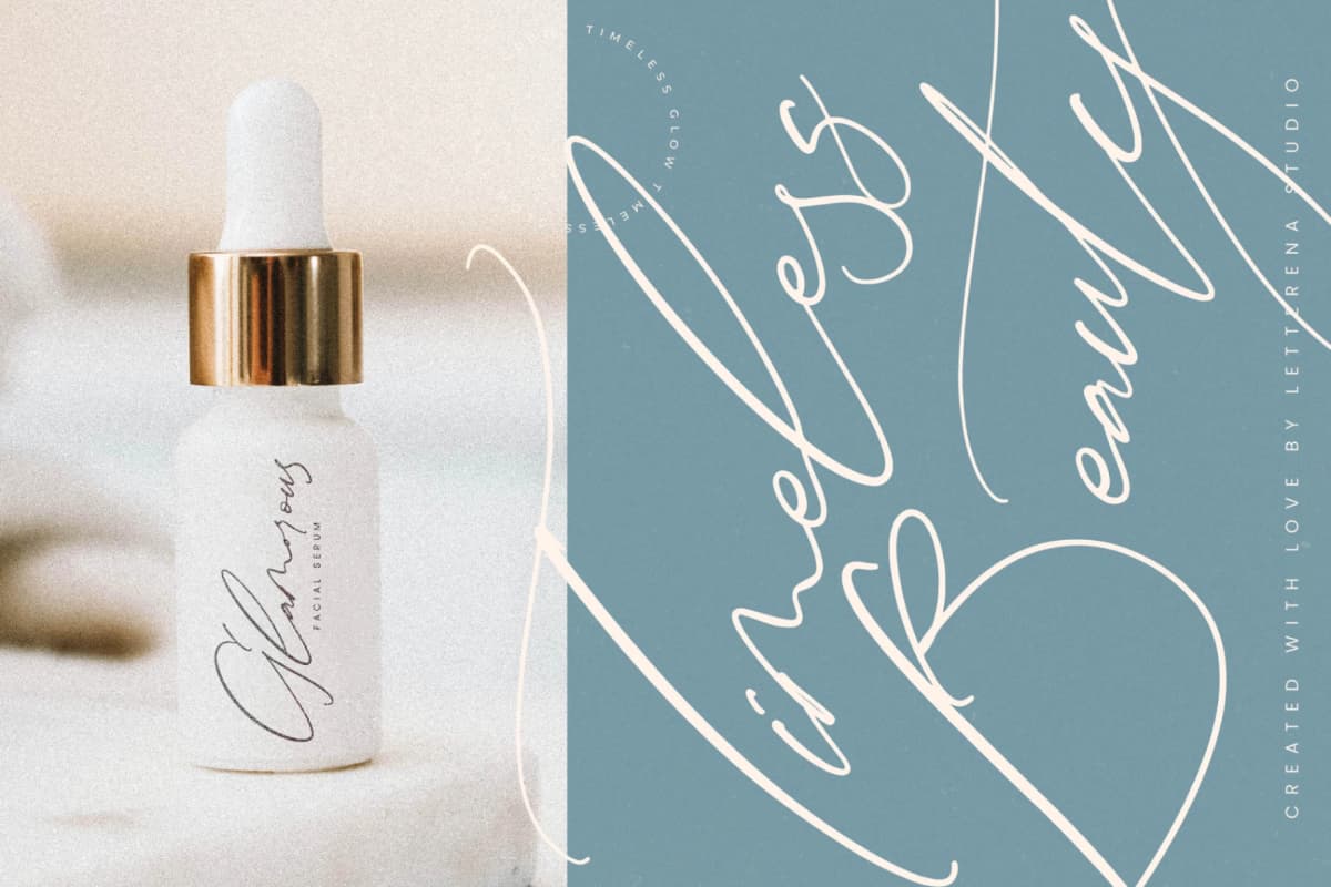 Amsterdam Fieldstar – Beautiful Script Font font preview 5