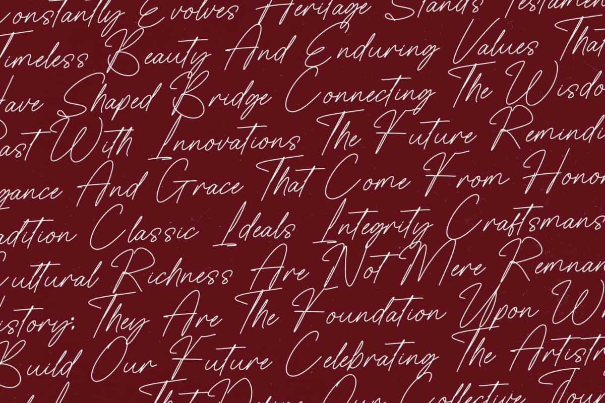 Preview 7 for Heritage Classic – Modern Signature Font