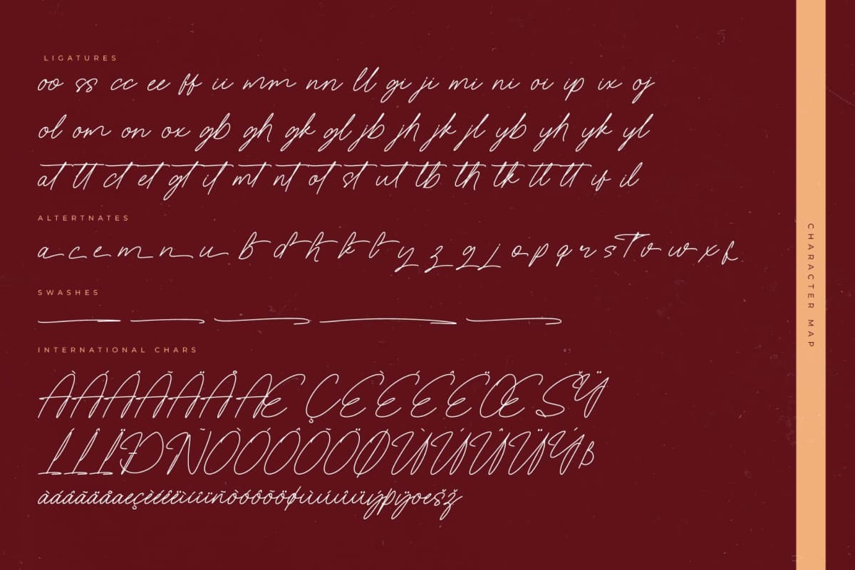 Preview 14 for Heritage Classic – Modern Signature Font