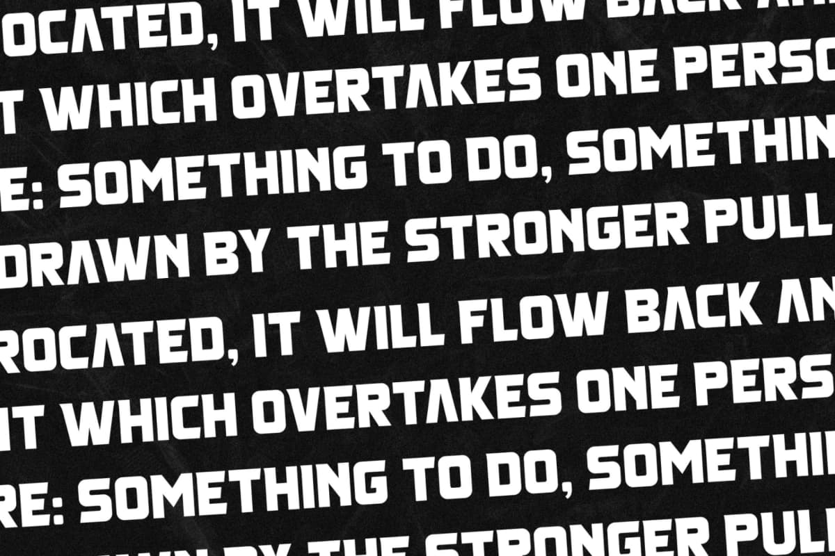 The Caverson - Display Typeface Font font preview 9