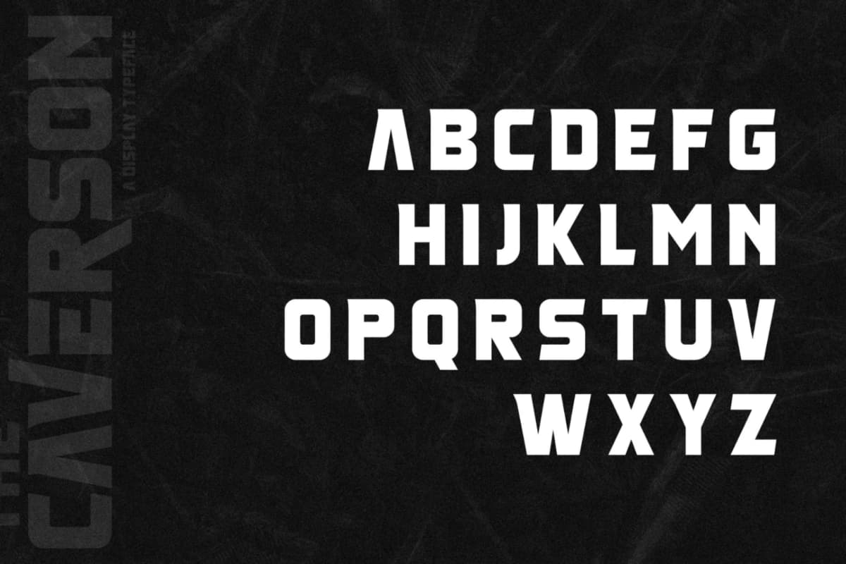 The Caverson - Display Typeface Font font preview 12