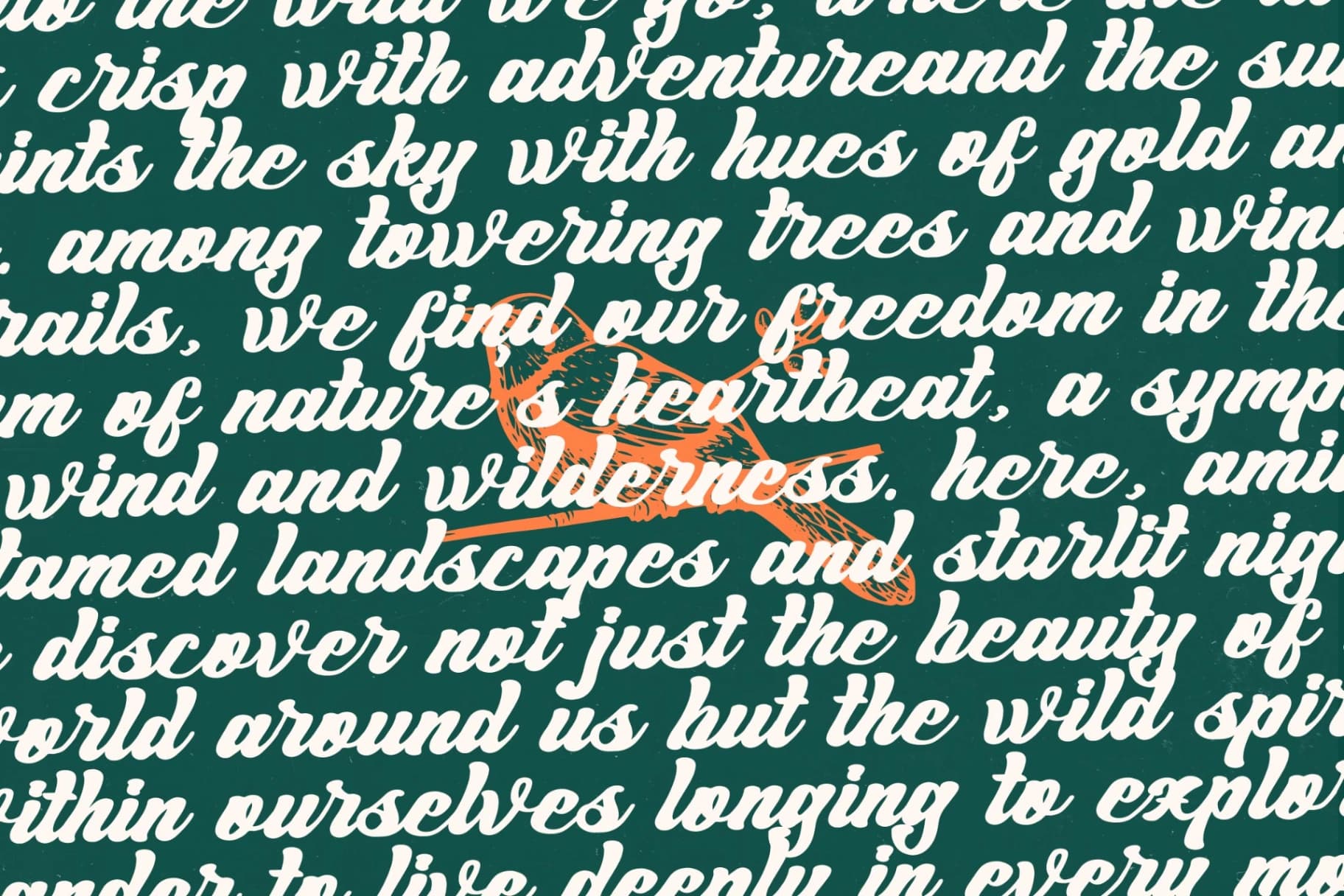 Preview 12 for Wildtrip Nature – Modern Bold Script