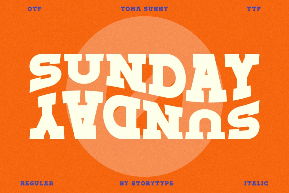 Toma Sunny - Slab Serif Font font preview 9
