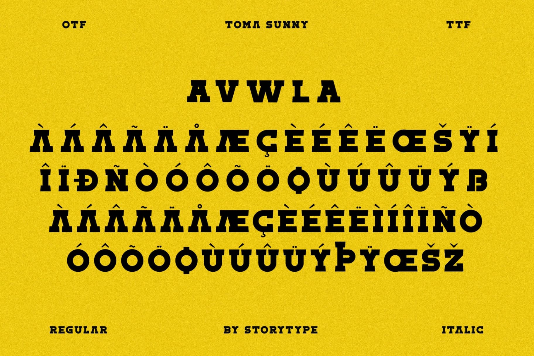 Preview 14 for Toma Sunny - Slab Serif Font