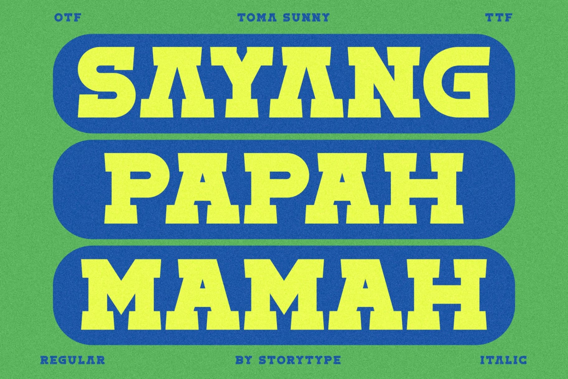 Preview 3 for Toma Sunny - Slab Serif Font