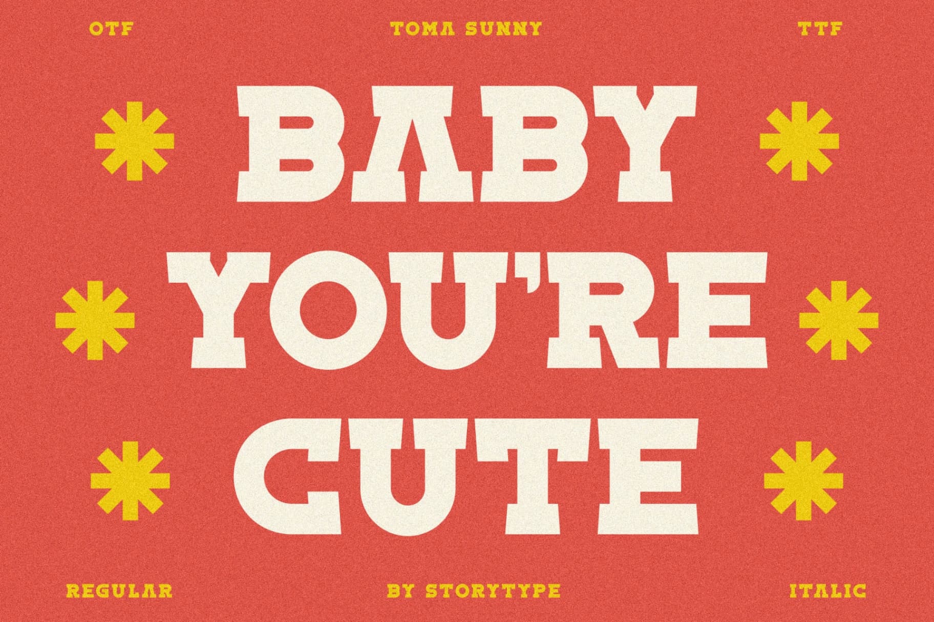 Preview 2 for Toma Sunny - Slab Serif Font