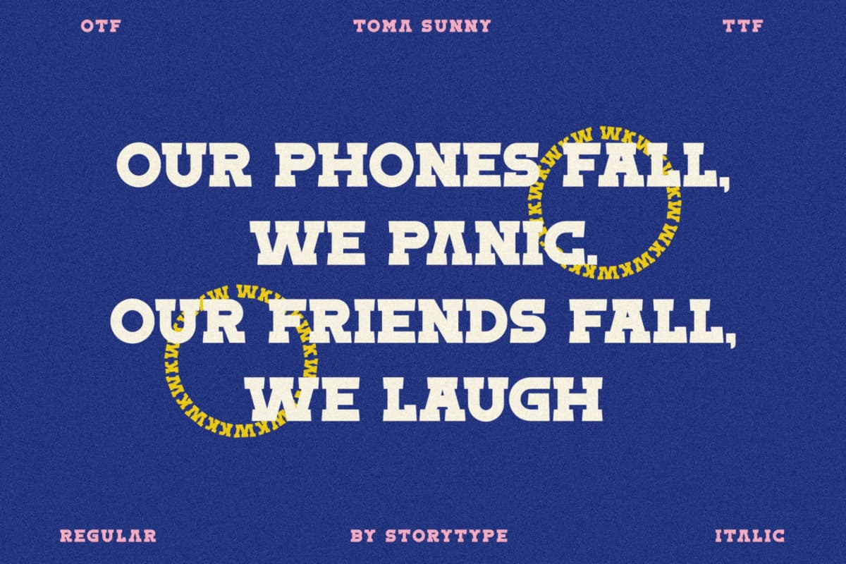 Toma Sunny - Slab Serif Font font preview 5