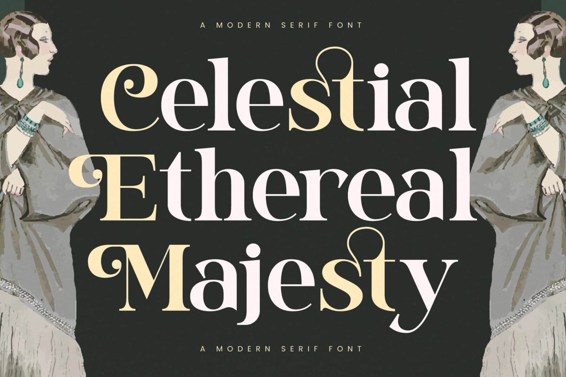 Preview 4 for Majesty Goldera - Modern Serif Font