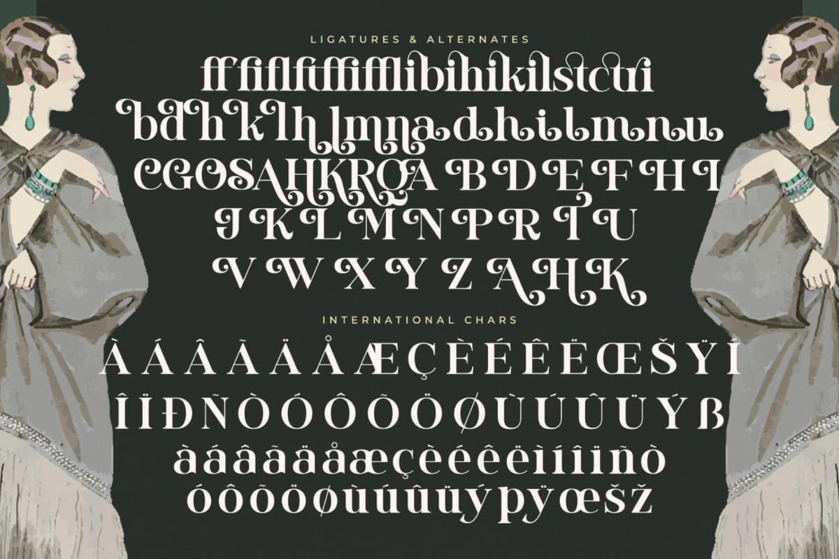 Majesty Goldera - Modern Serif Font font preview 14