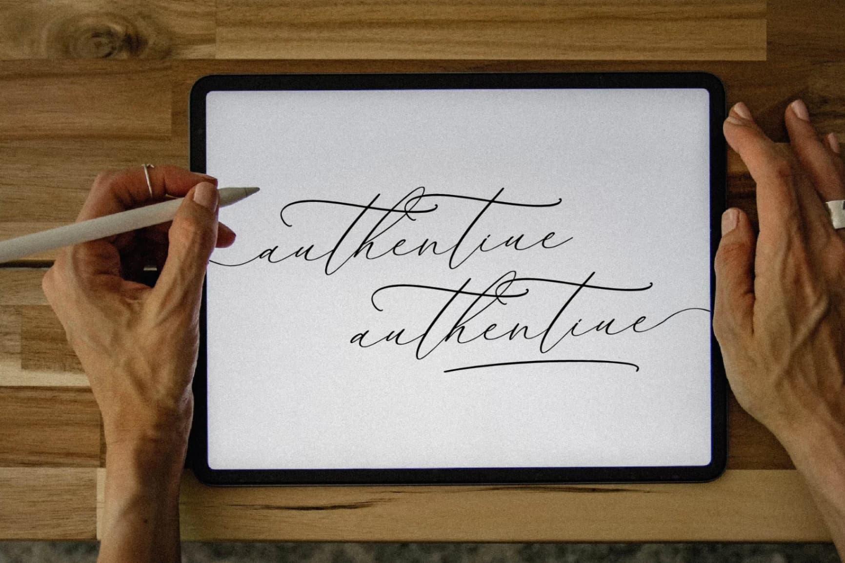 Preview 8 for Authentiue - Chic Calligraphy Font