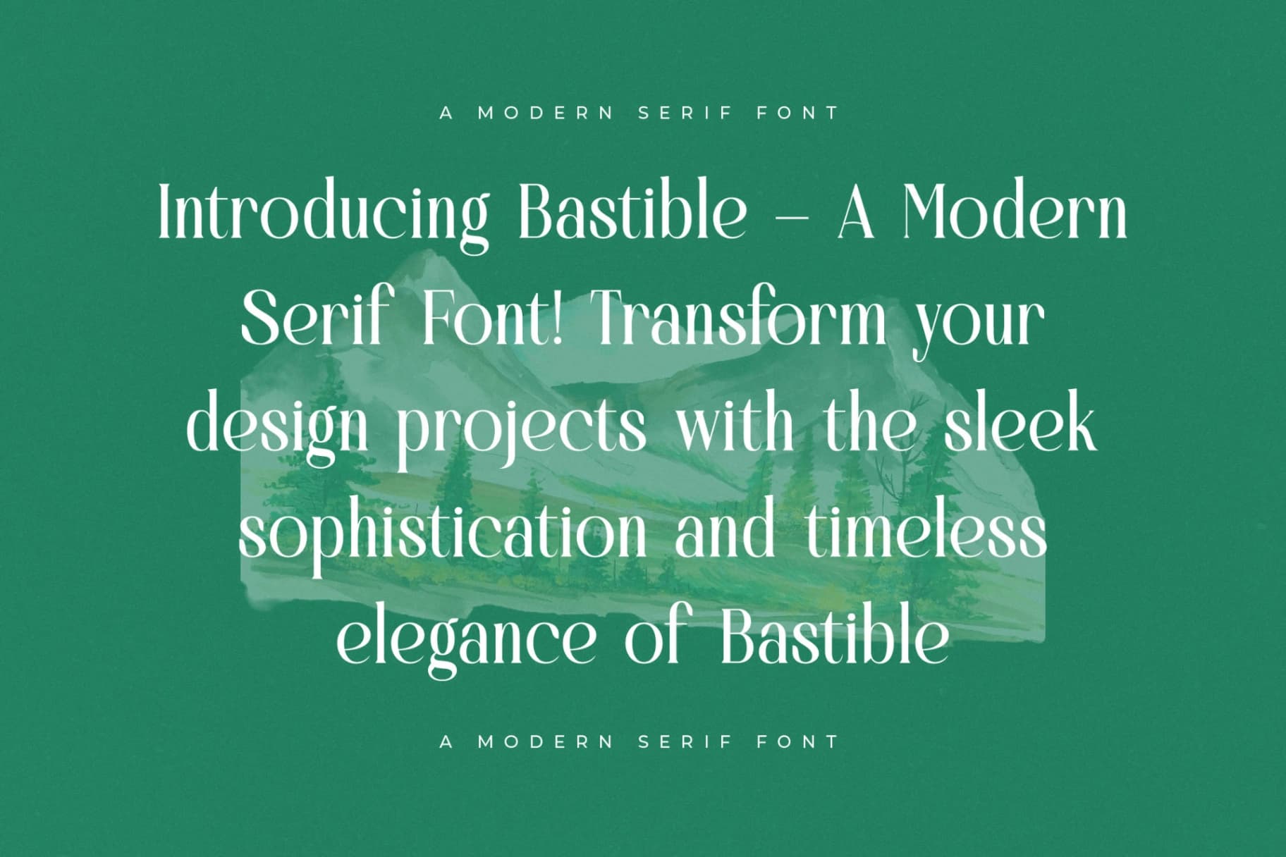 Preview 2 for Bastible – Modern Serif Font