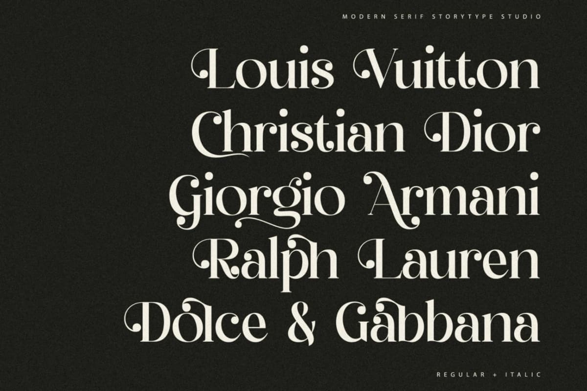 Preview 6 for Qelrage - Modern Serif Font