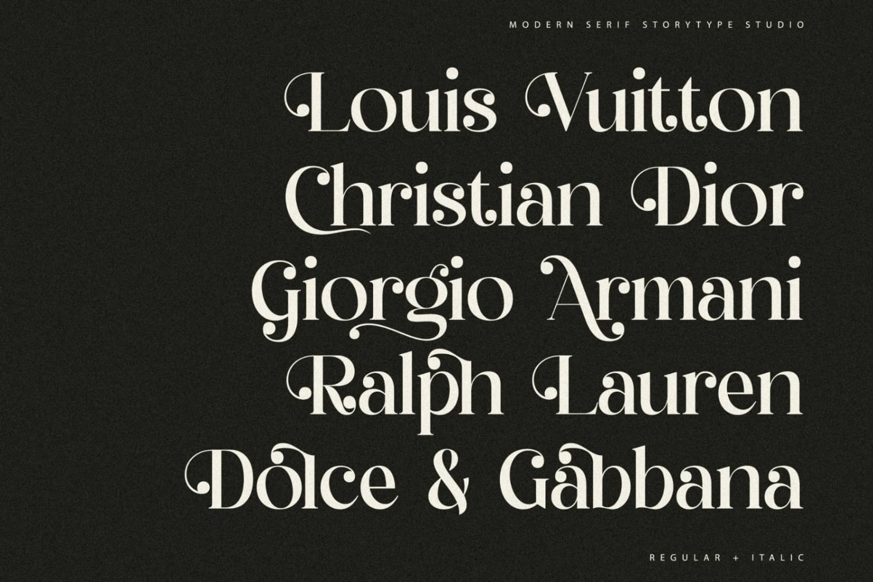 Preview 6 for Qelrage - Modern Serif Font