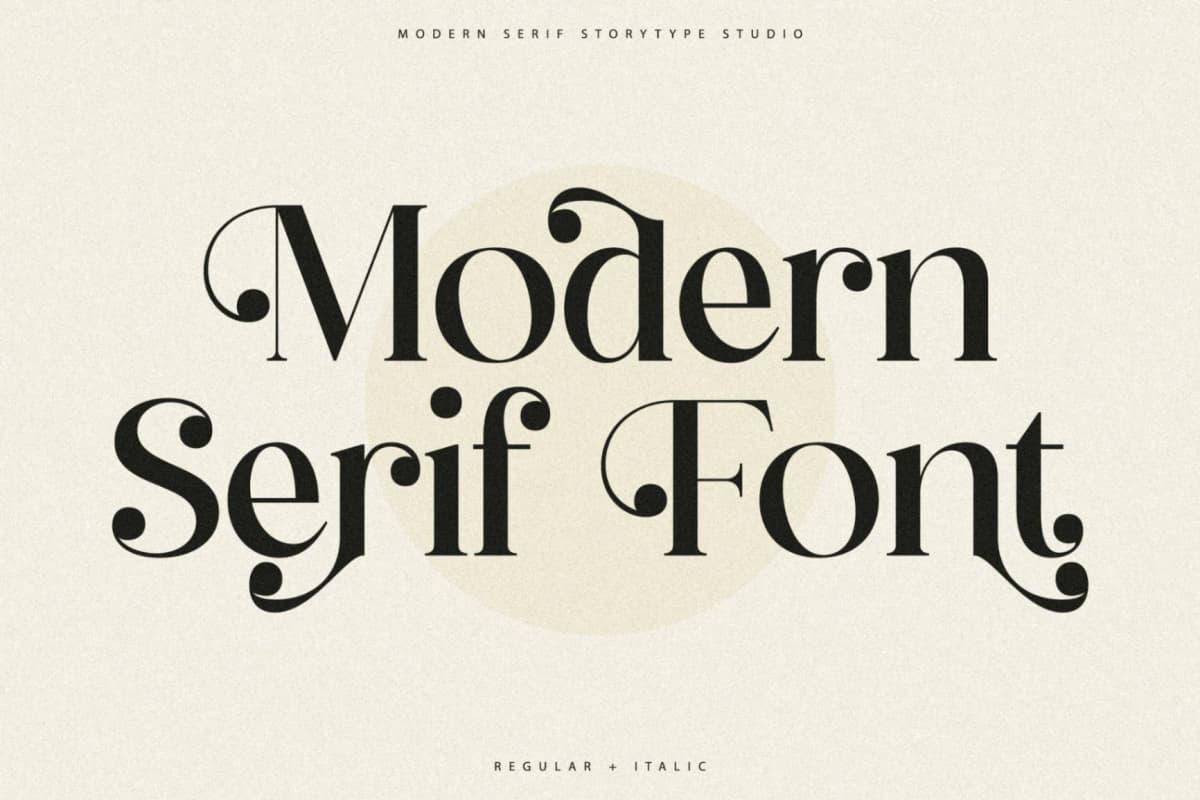 Preview 3 for Qelrage - Modern Serif Font
