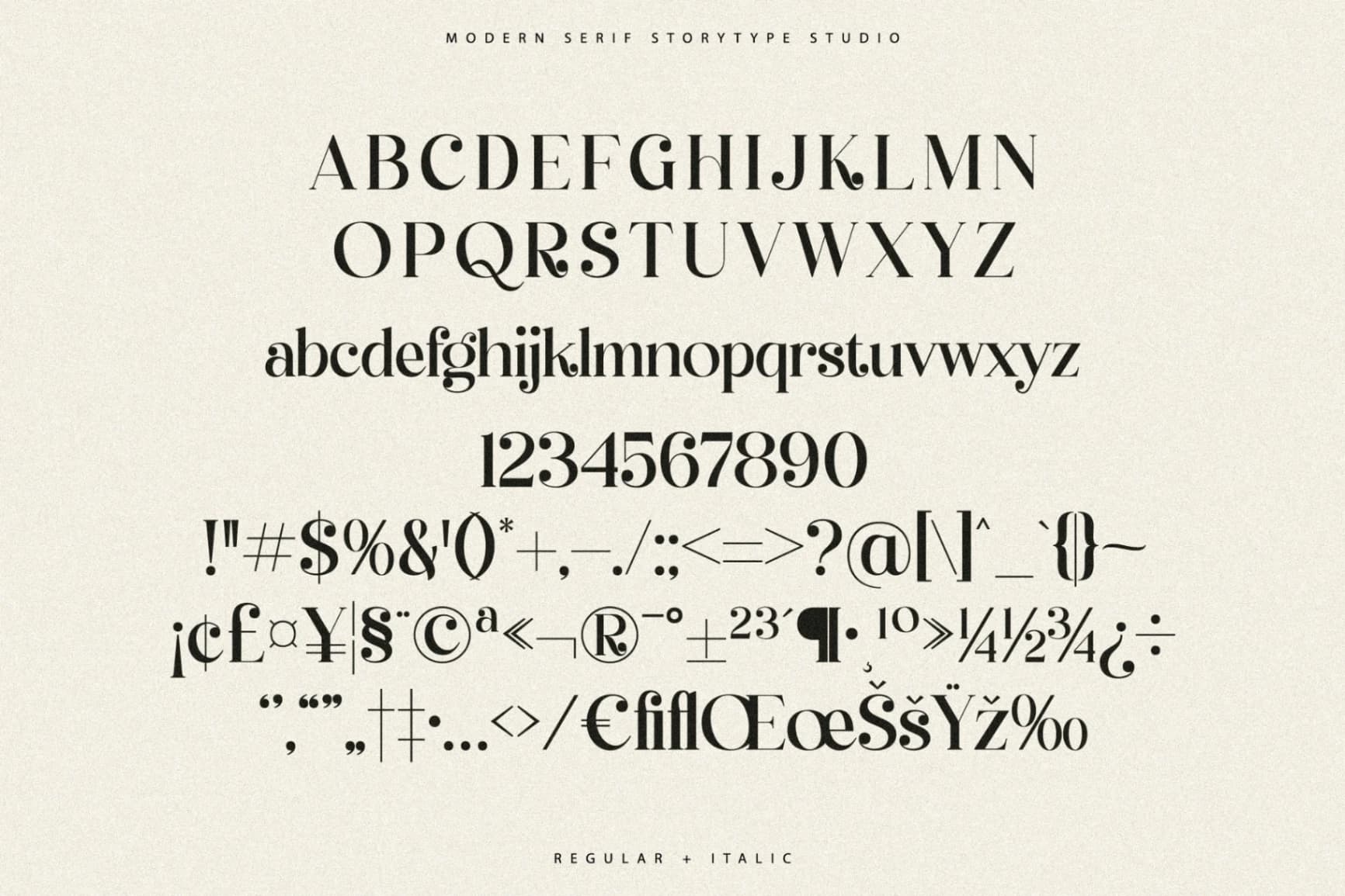 Preview 13 for Qelrage - Modern Serif Font
