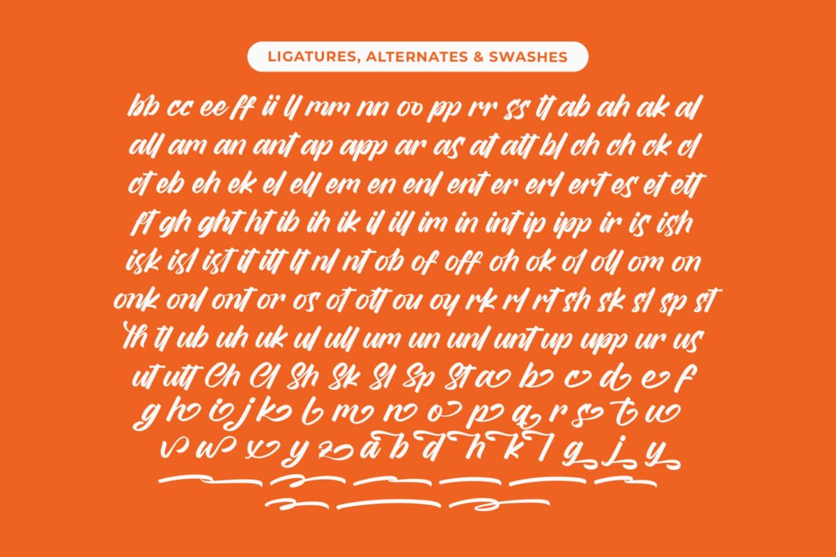 Bently Rittero - Handwritten Font font preview 19
