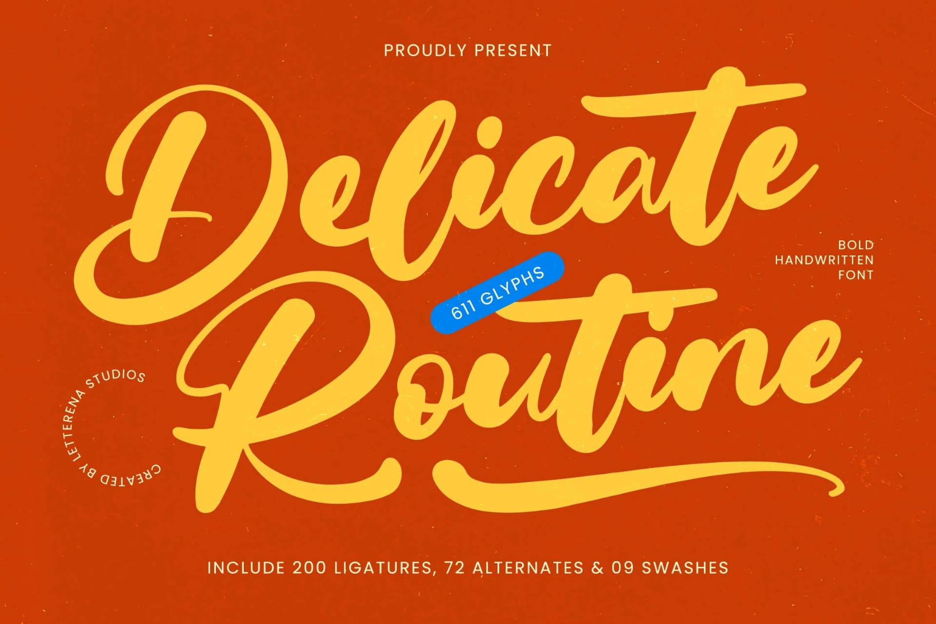 Preview of Delicate Routine - Bold Handwritten font