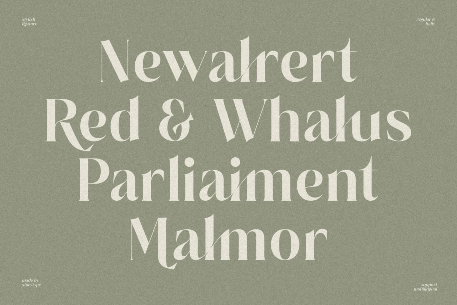 Preview 8 for Salgesis - Modern Serif Typeface