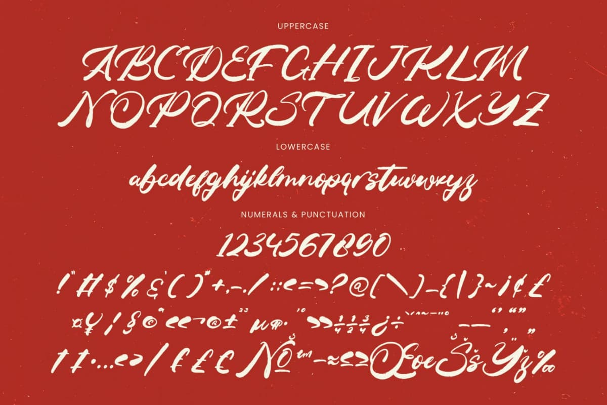 Preview 15 for Benton Achita - Bold Brush Font