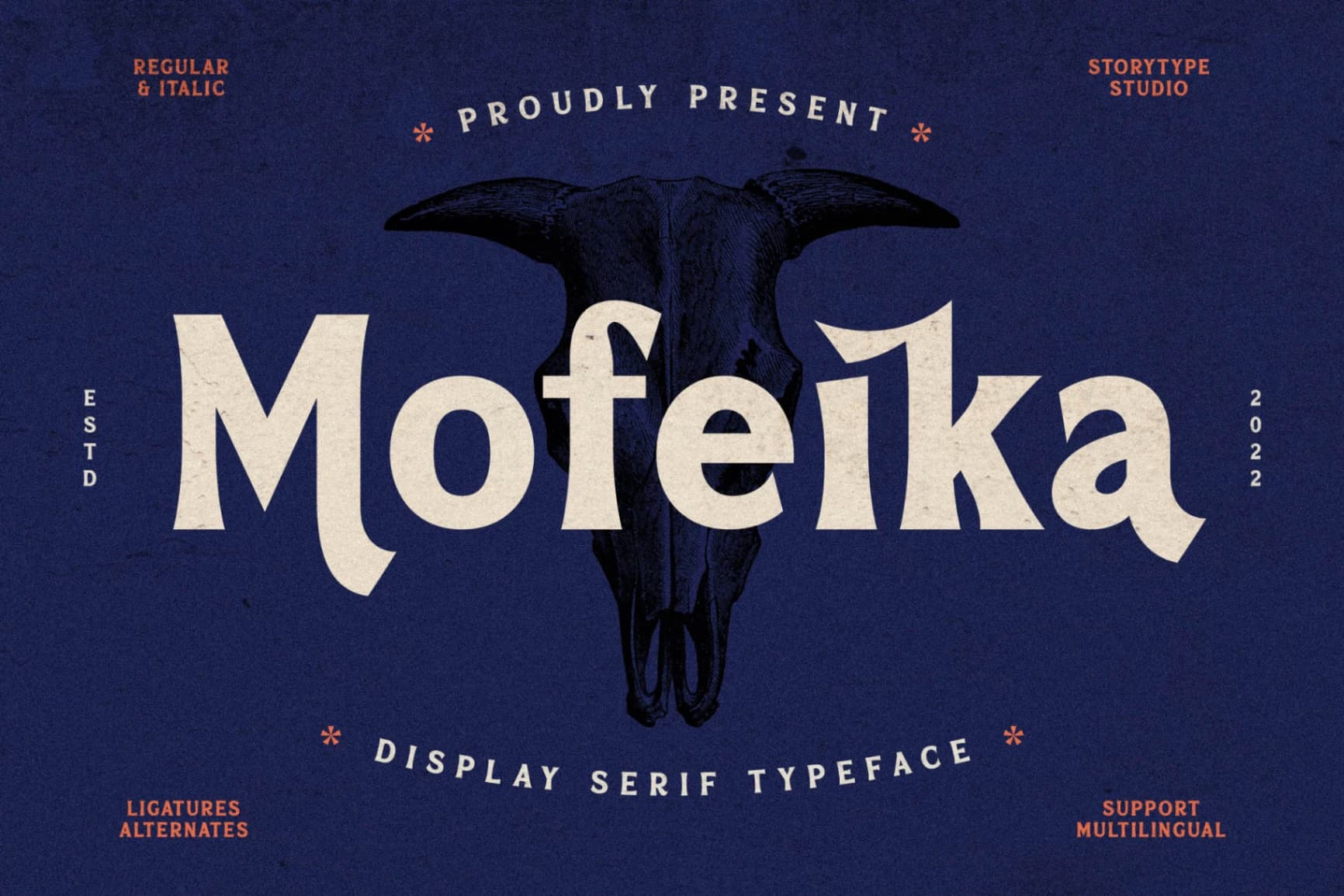 Preview of Mofeika - Display Serif Typeface font