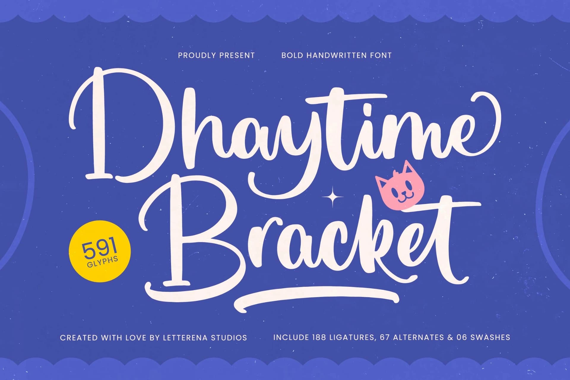 Preview of Dhaytime - Bracket Bold Handwritten font