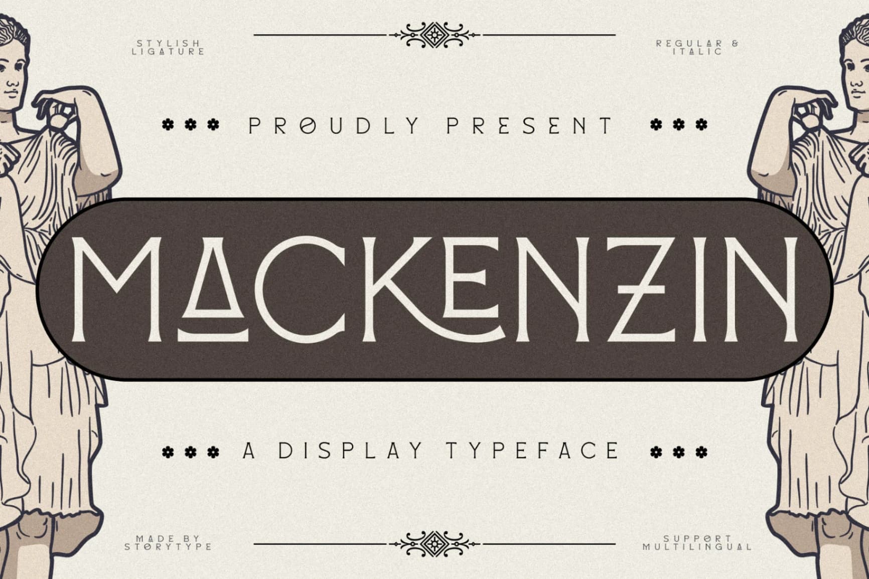 Preview of Mackenzin - Display Typeface Font font
