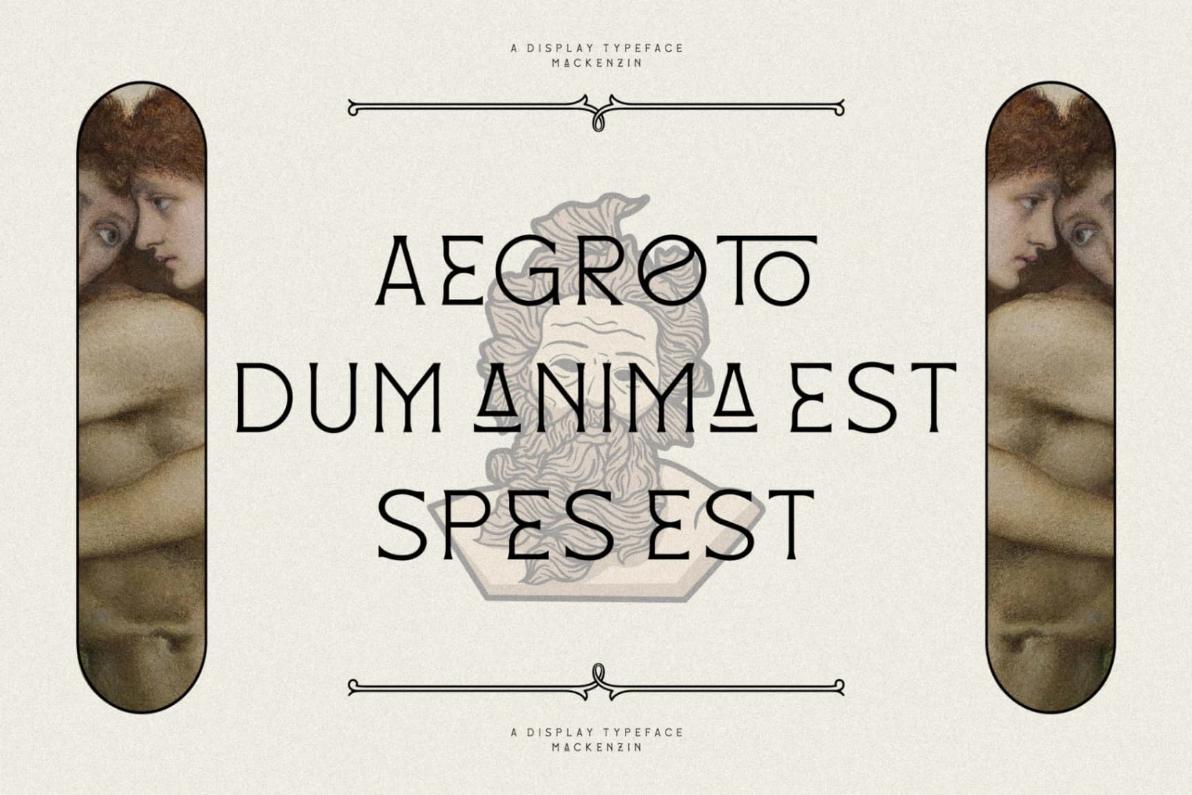 Preview 3 for Mackenzin - Display Typeface Font