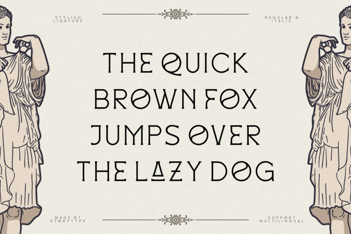 Mackenzin - Display Typeface Font font preview 5