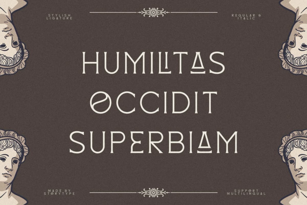 Mackenzin - Display Typeface Font font preview 10